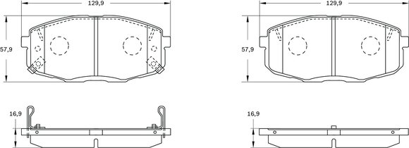 Imagen de PASTILLAS DE FRENO HYUNDAI SONATA/TUCSON 2.0 16V 2011